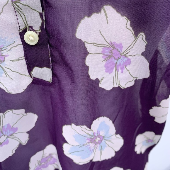 Old Navy Flowered Sheer Top Size XS - Picture 4 of 6